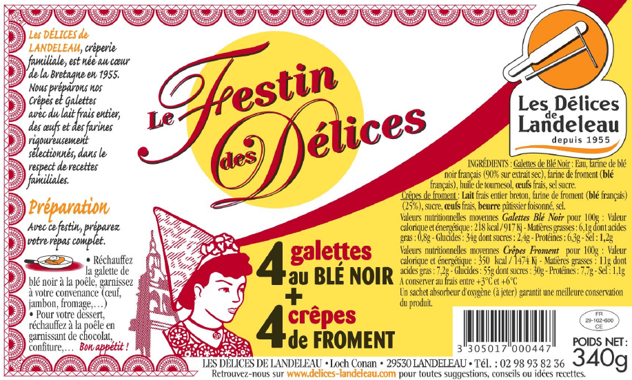 Le Festin des Délices Etiquette