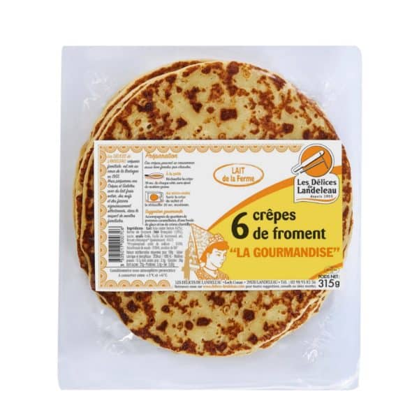 Crêpe au froment sucrée diam. 28cm x6 - 320g